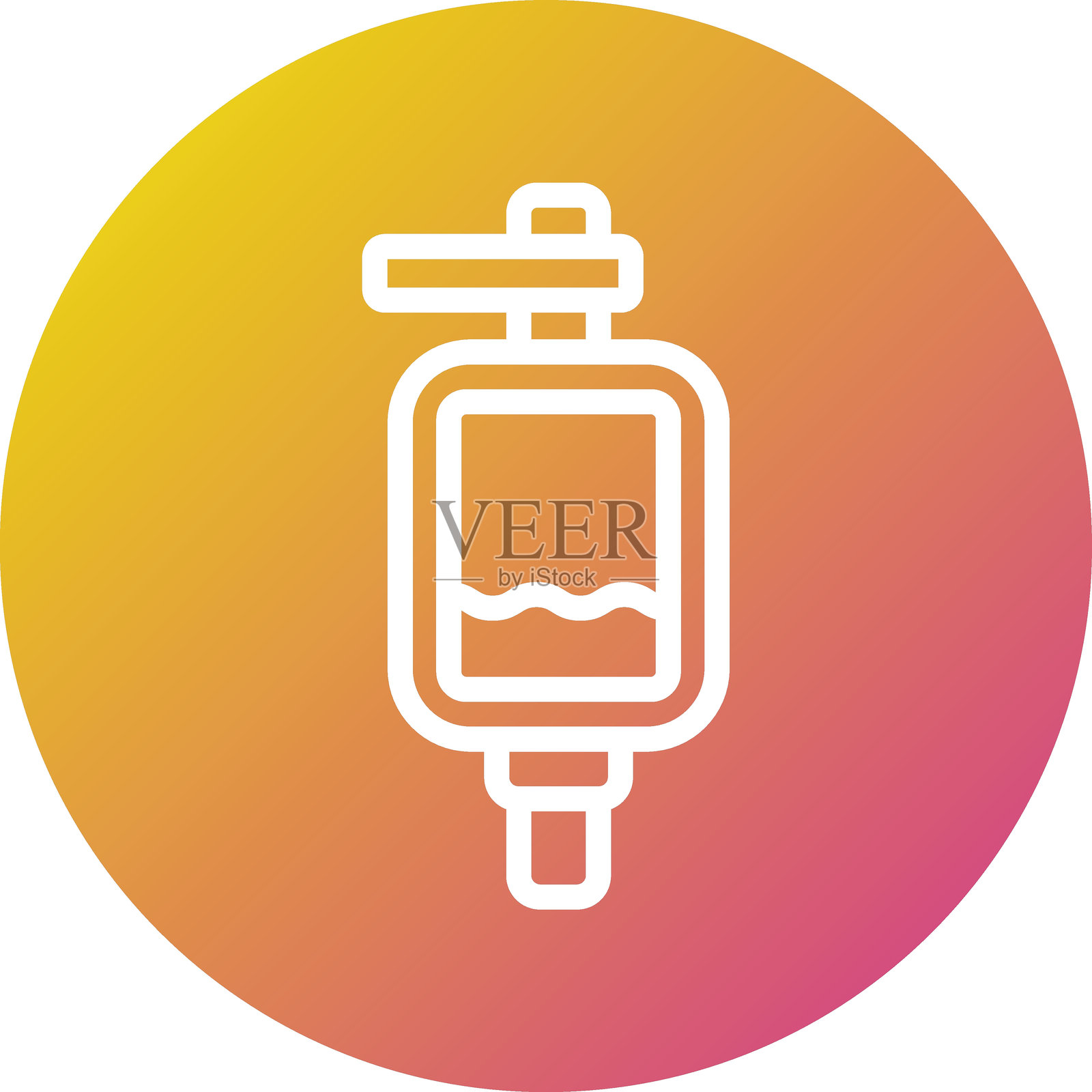 小便池矢量图标设计插图插画图片素材