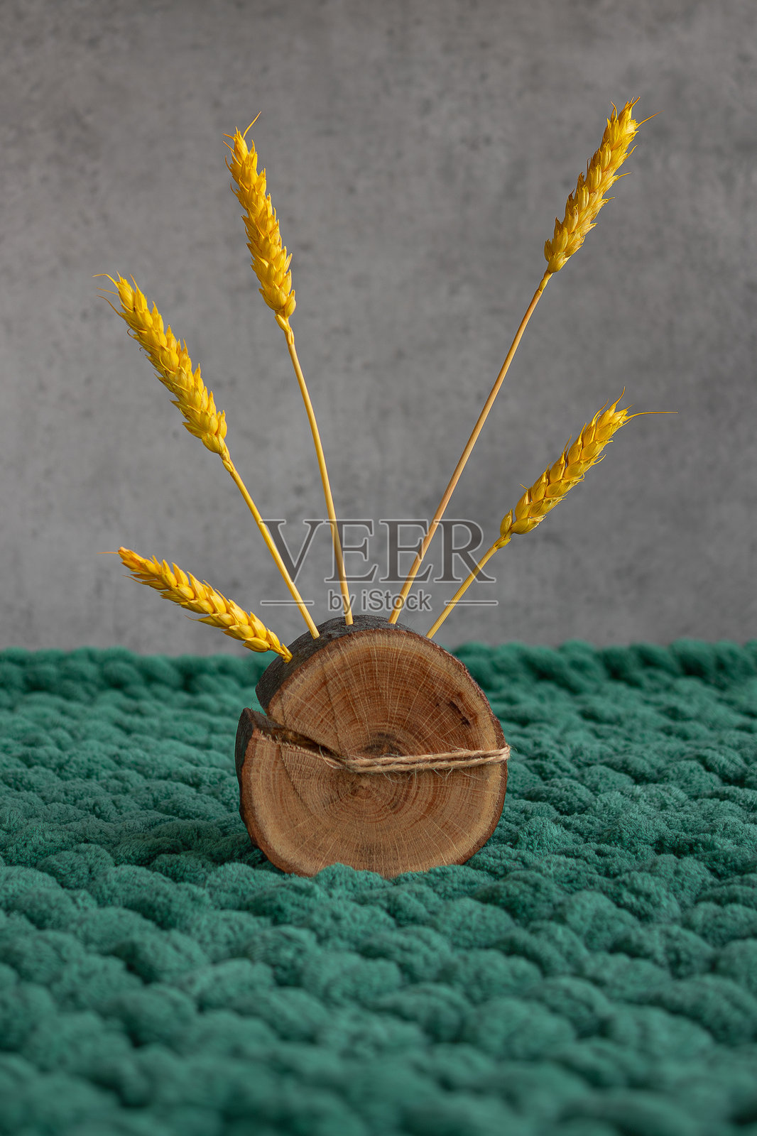 用干燥的彩色小麦制作装饰品照片摄影图片