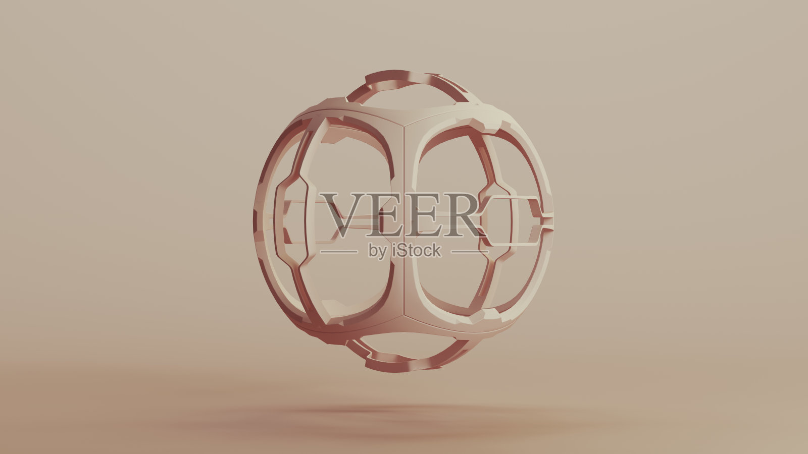 米色仿生形状科技设计元素中性色调柔和肤色背景照片摄影图片