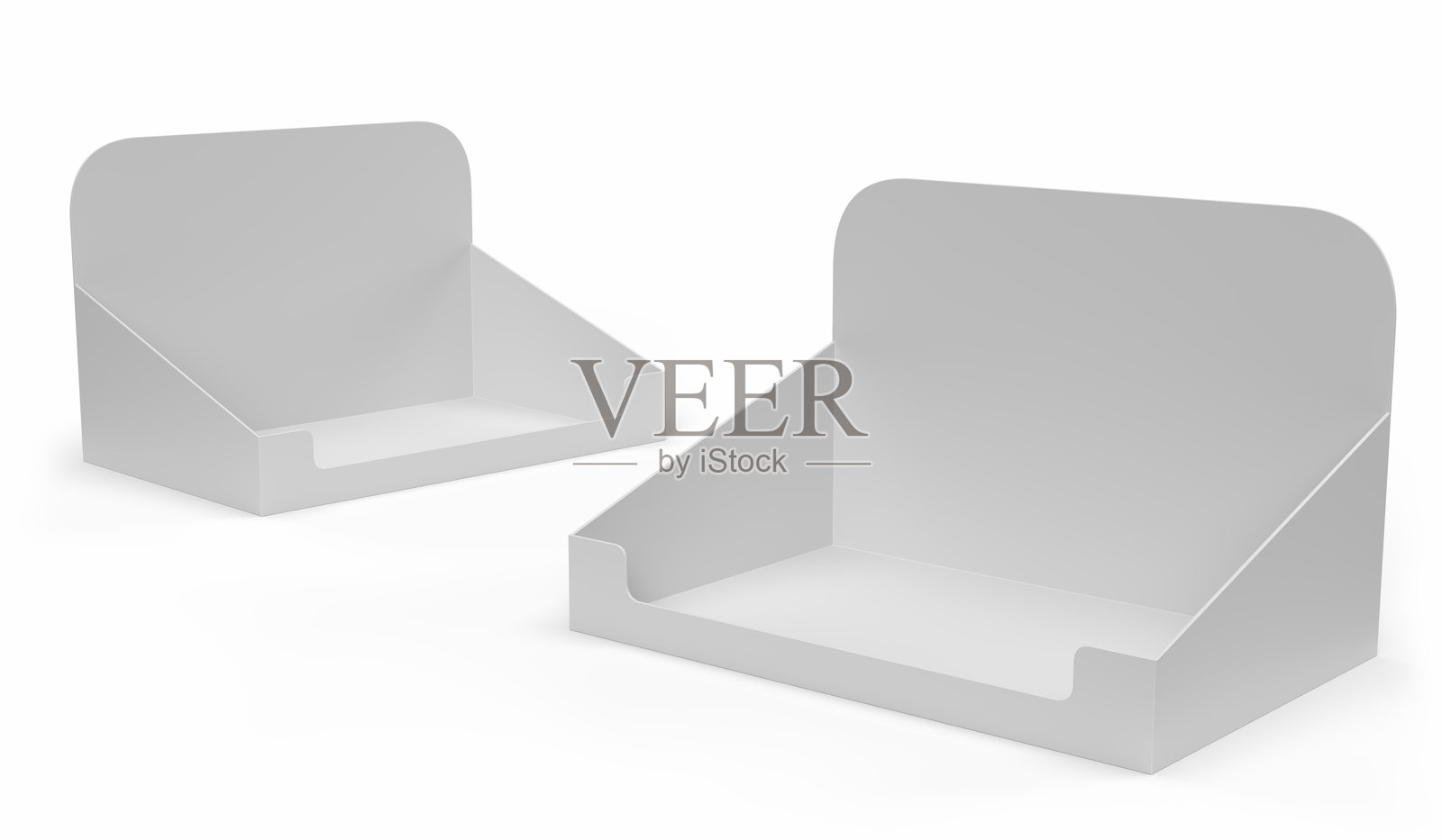 空白产品展示托盘，超市促销展示架，台面展示，3D渲染照片摄影图片