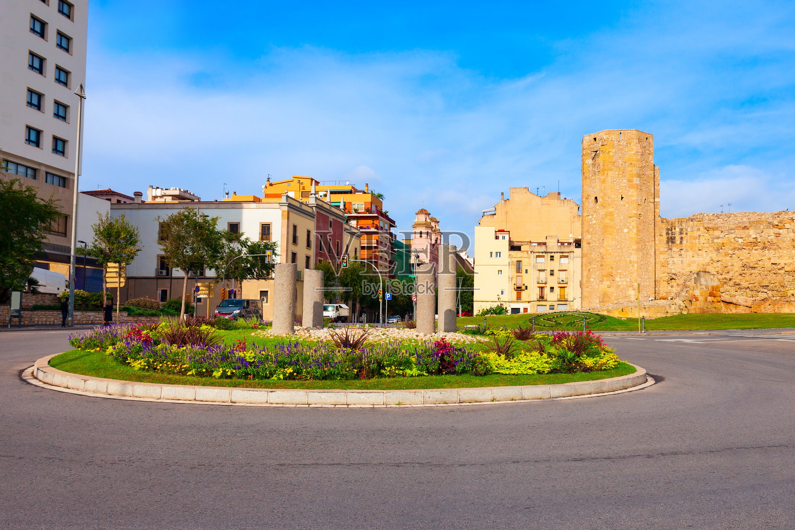 西班牙塔拉戈纳市的蒙赫斯塔照片摄影图片