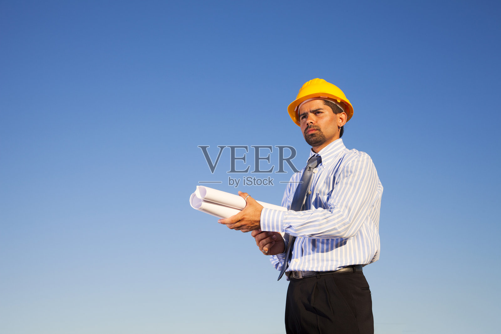 工程师在建筑工地照片摄影图片