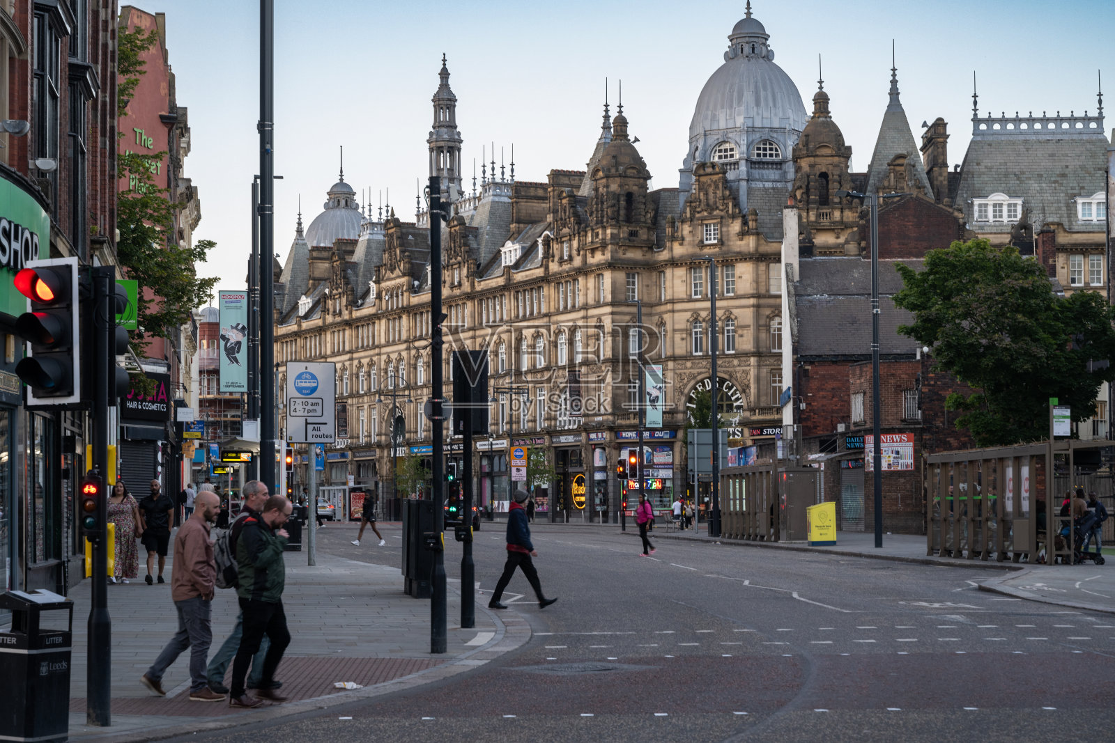 利兹市中心标志性建筑照片摄影图片