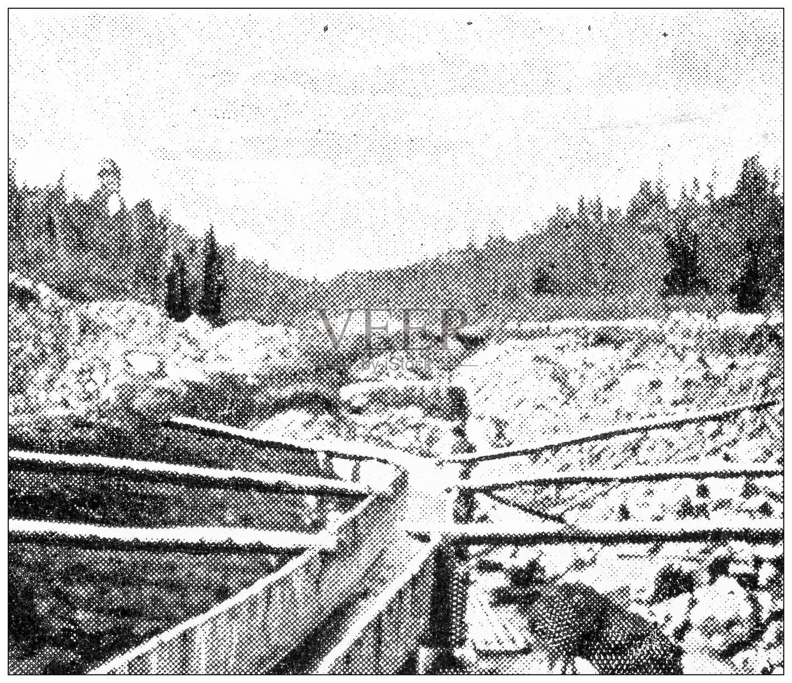 通往克朗代克的铁路、水闸箱、派恩克里克古董图片插画图片素材