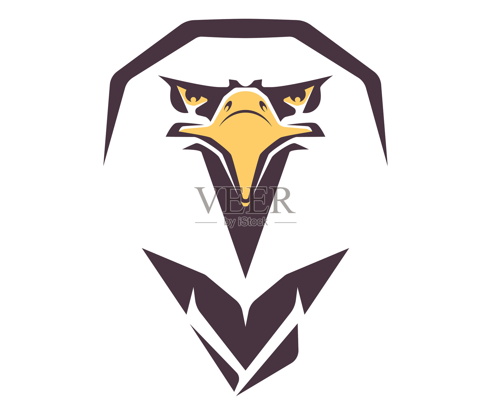 老鹰标志插画图片素材