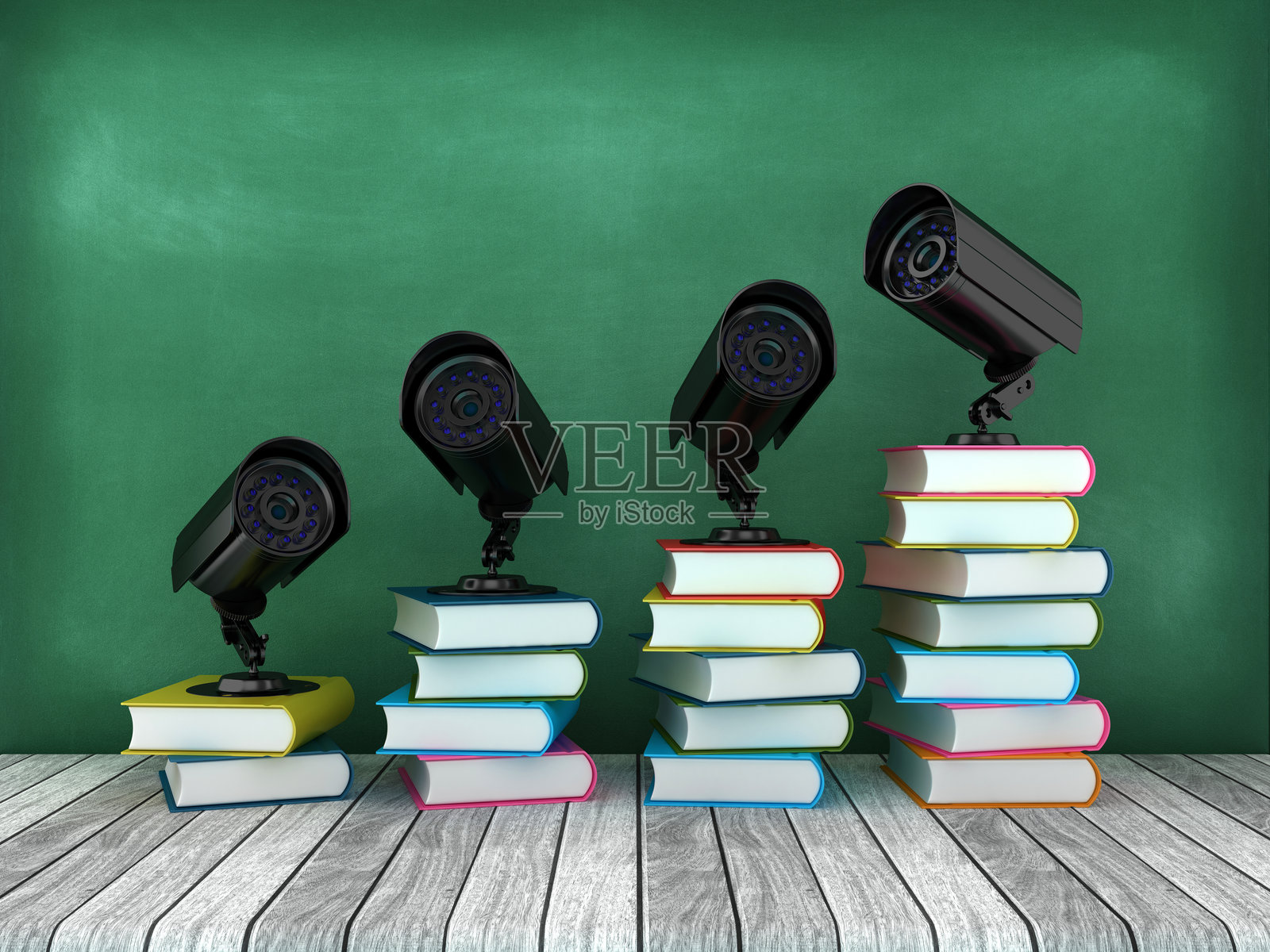 带书本的安全摄像头照片摄影图片