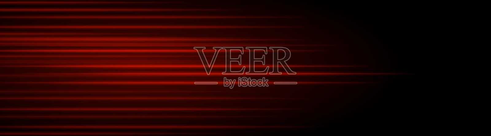 抽象的红色激光束。光效。定向聚光灯。光线在黑色背景上逐渐消失，形成动态和抽象的效果。插画图片素材