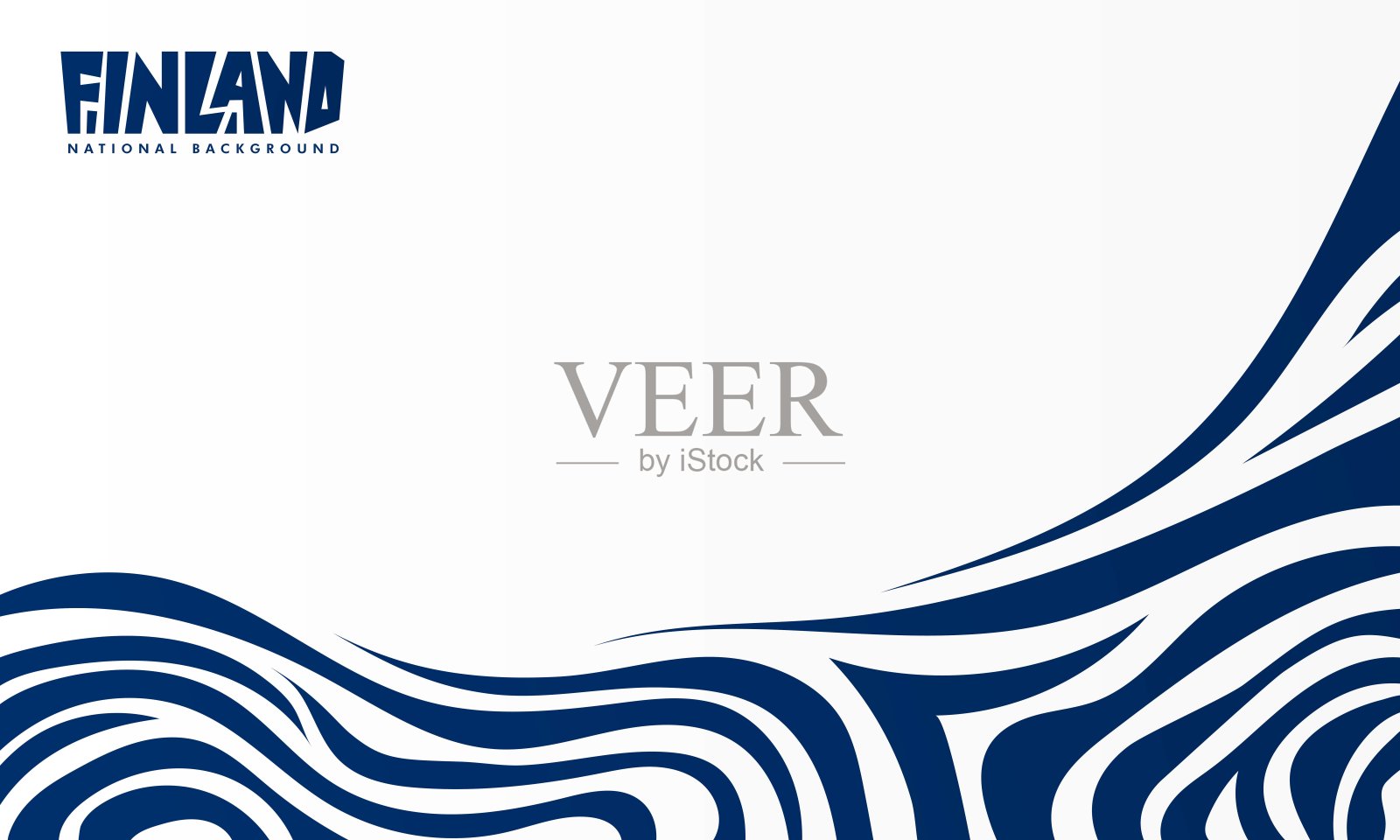 白色背景上的蓝色条纹图案设计插画图片素材