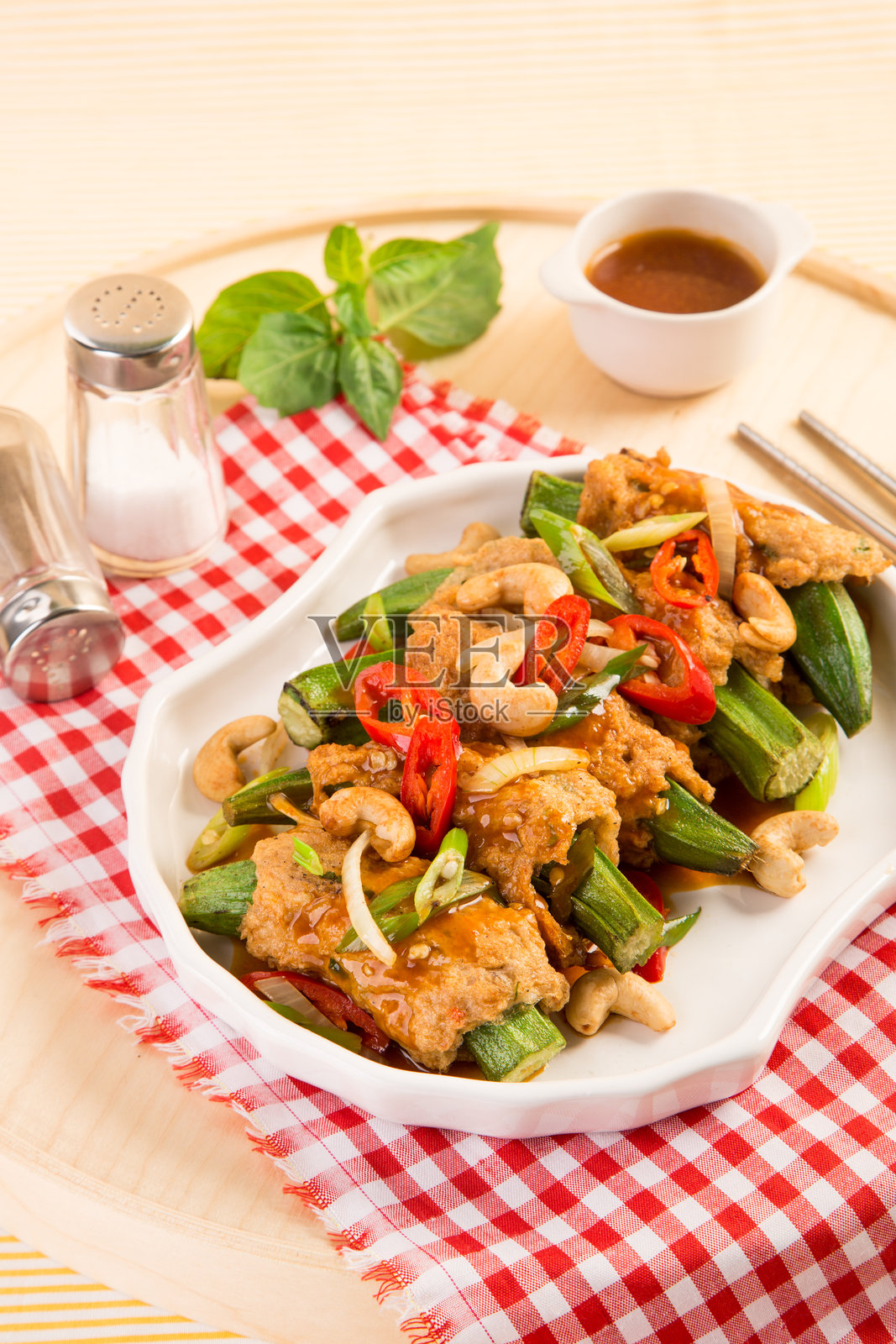 高角度视图的餐桌美食照片摄影图片