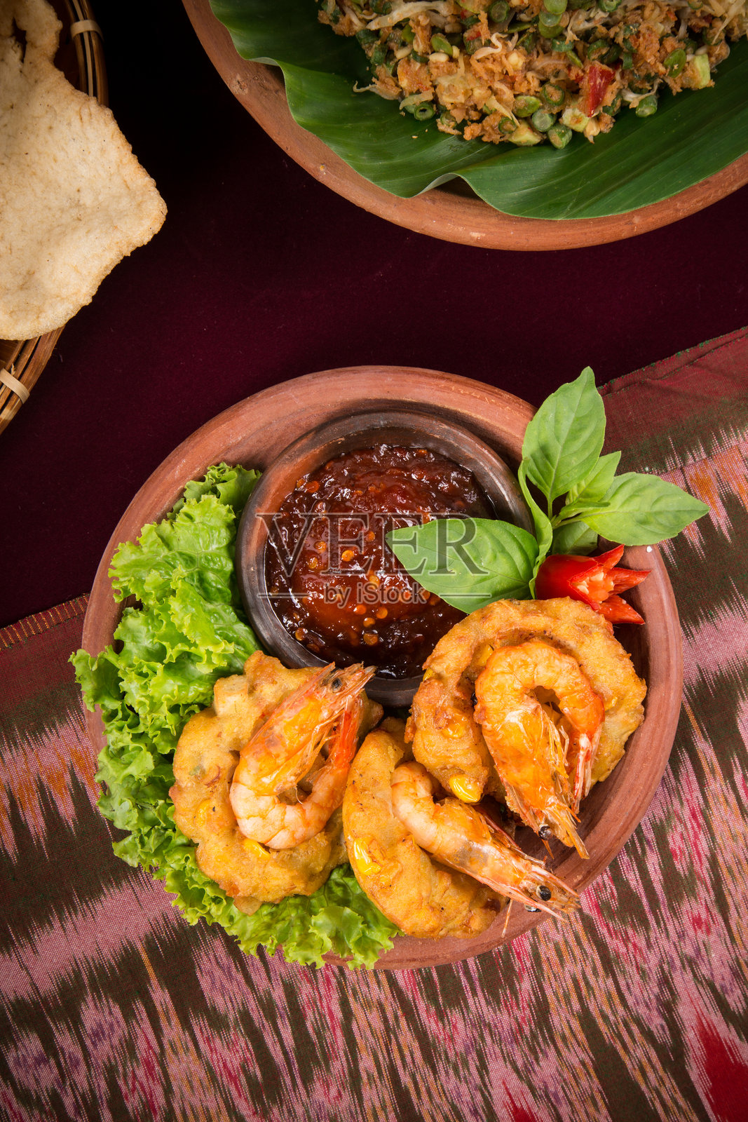 高角度视图的餐桌美食照片摄影图片