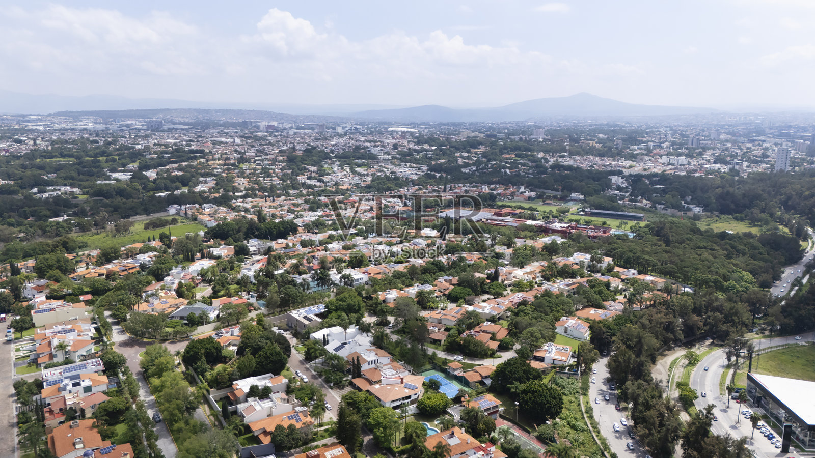 瓜达拉哈拉都市区航拍照片摄影图片