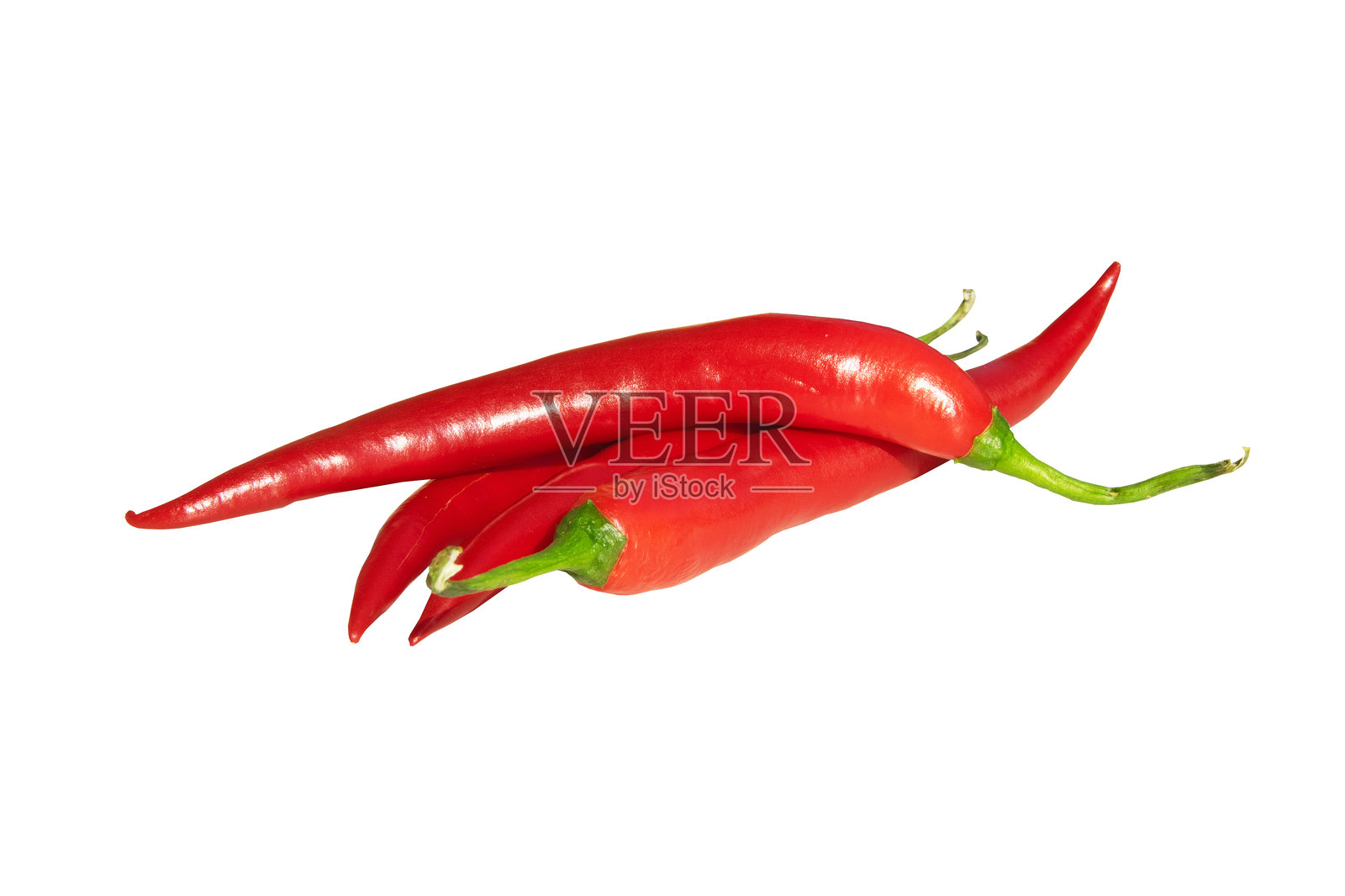 白色背景上的红辣椒照片摄影图片