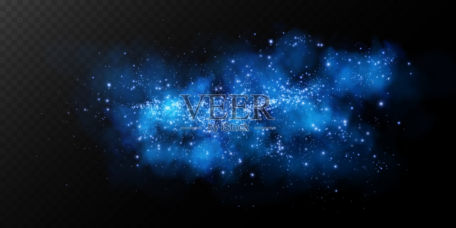 带有闪光和微小颗粒的梦幻烟雾背景矢量素材插画图片素材