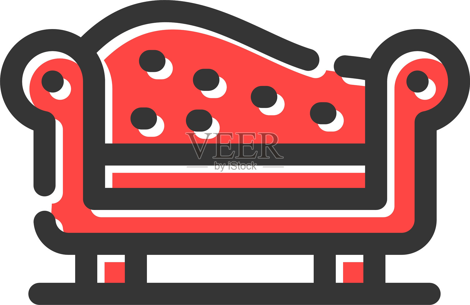 长椅图标插画图片素材