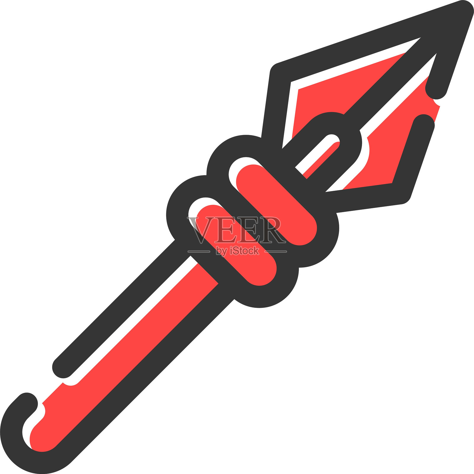 矛图标插画图片素材