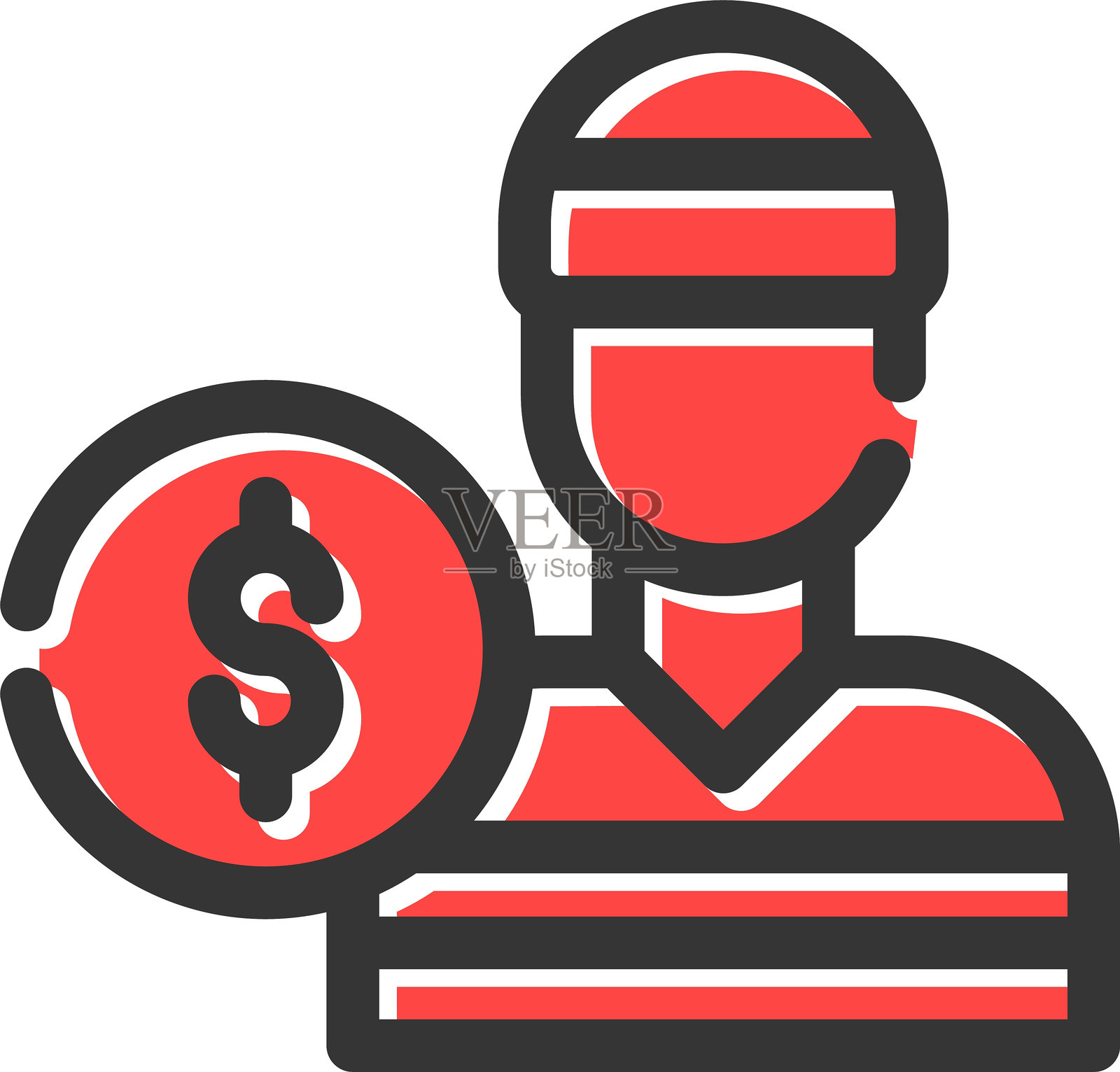 盗窃图标插画图片素材