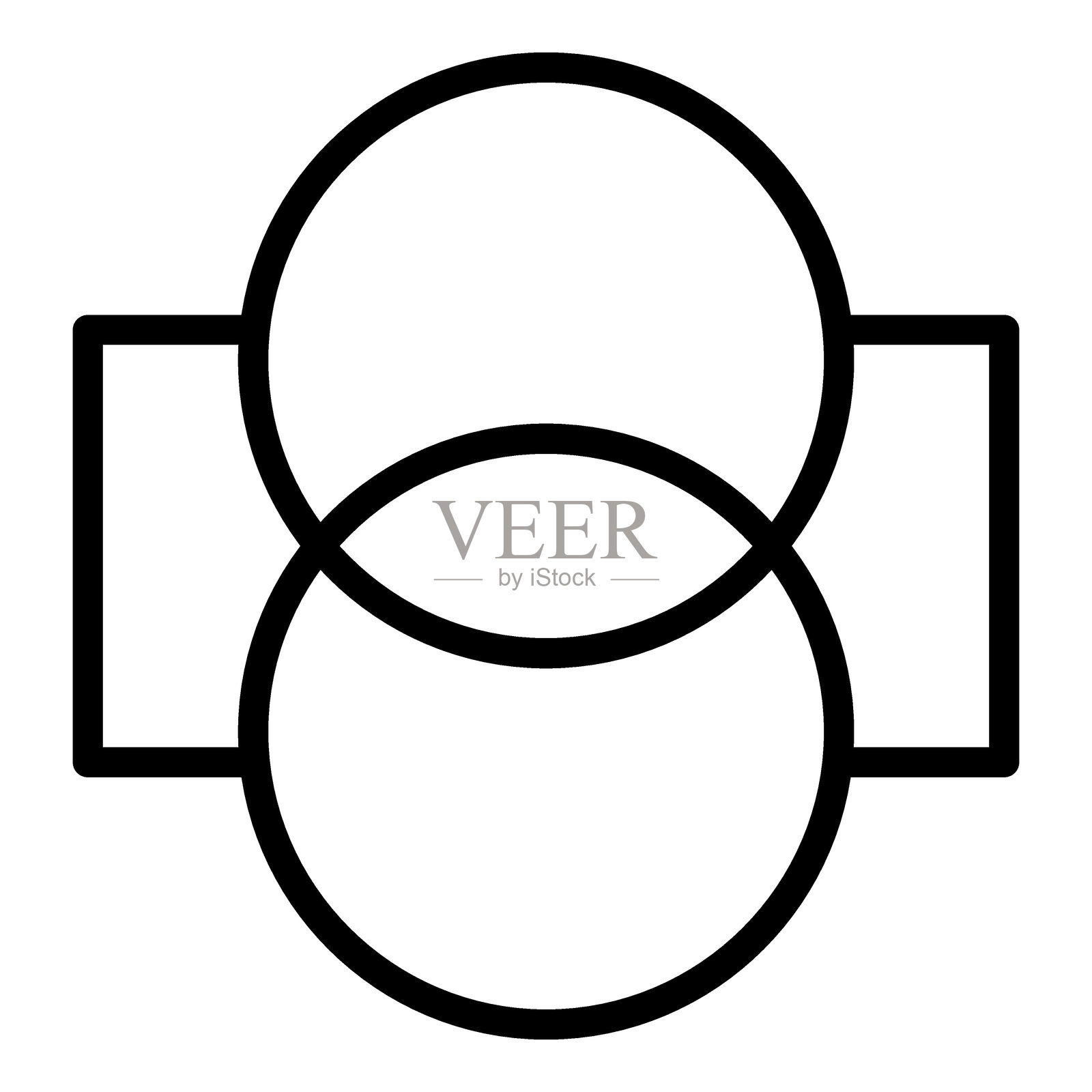 幸福结合图标风格插画图片素材