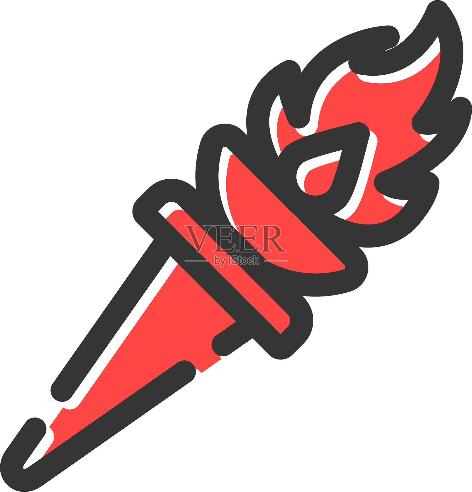 火炬图标插画图片素材