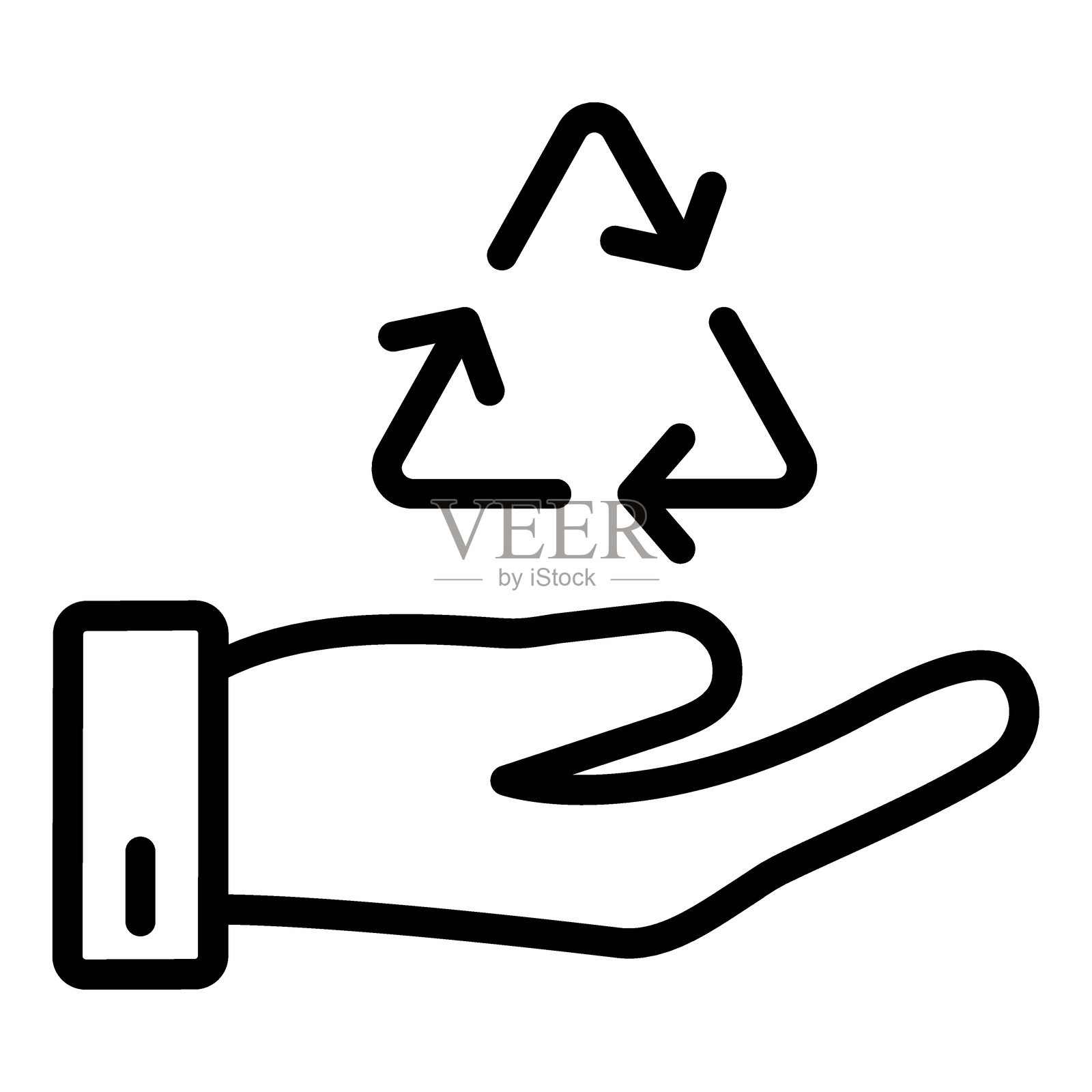 环保进化图标风格插画图片素材