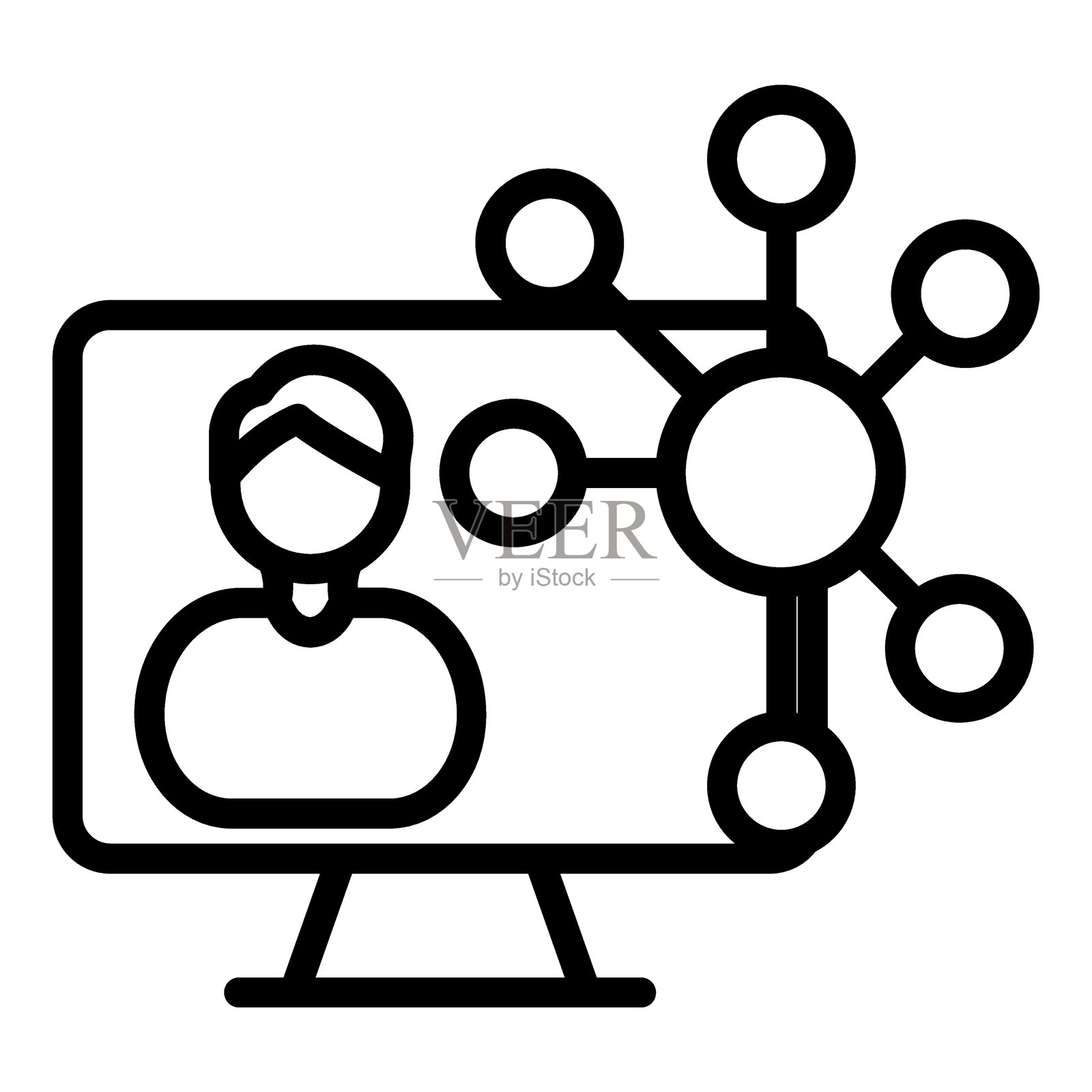 个人资料中心图标样式插画图片素材