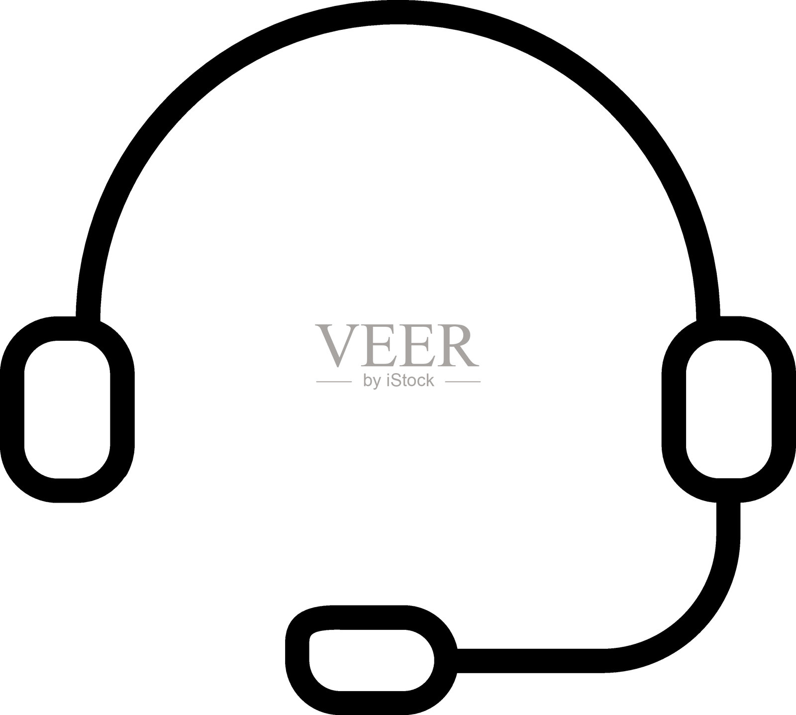 耳机辅助图标样式插画图片素材