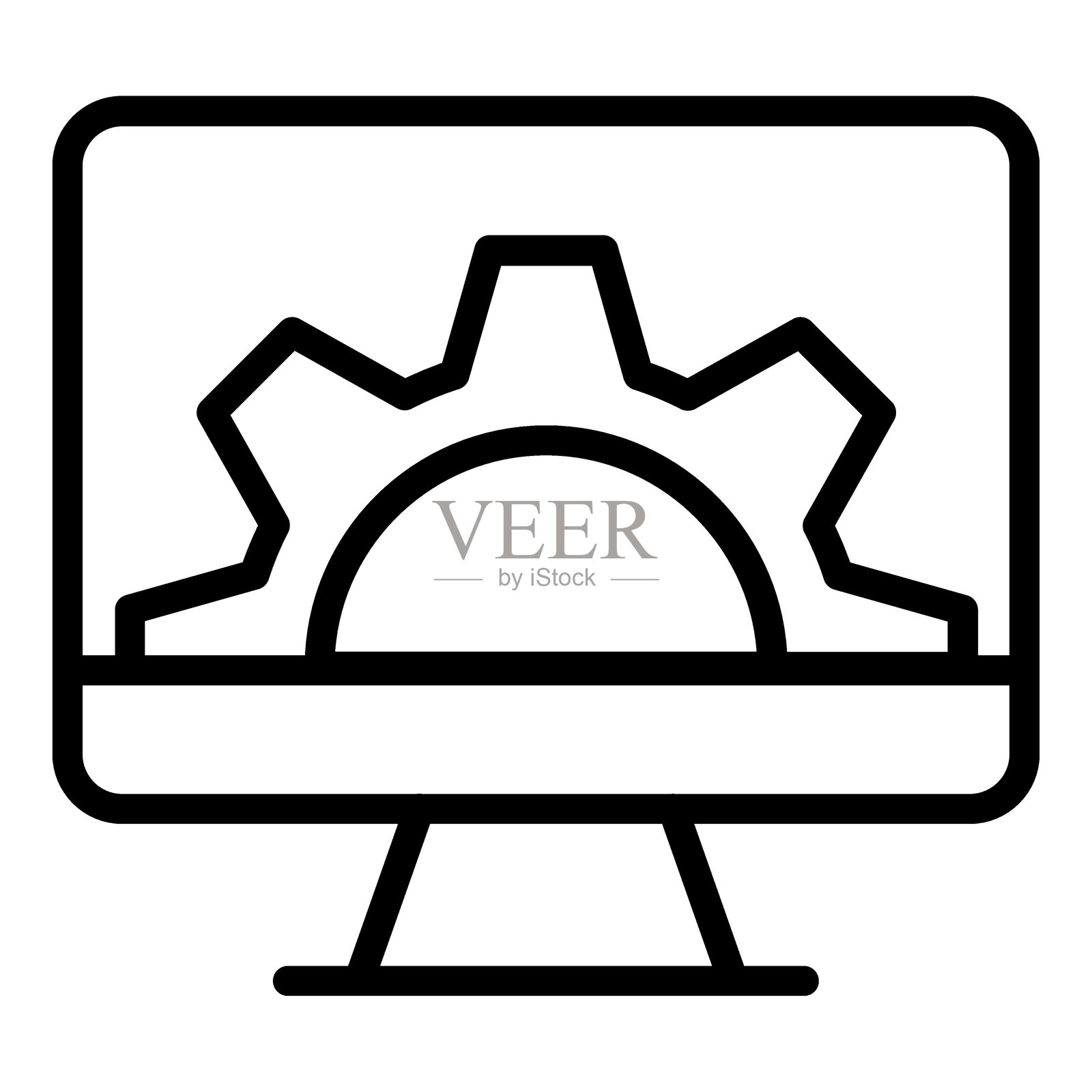 菜单齿轮图标样式插画图片素材