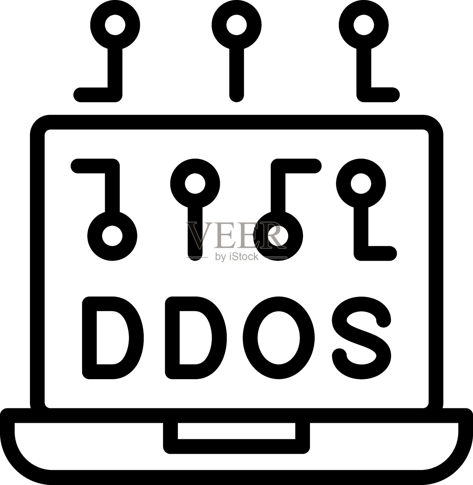 DDoS图标样式插画图片素材