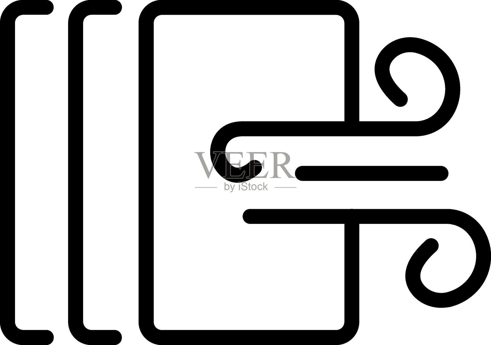 气流图标样式插画图片素材