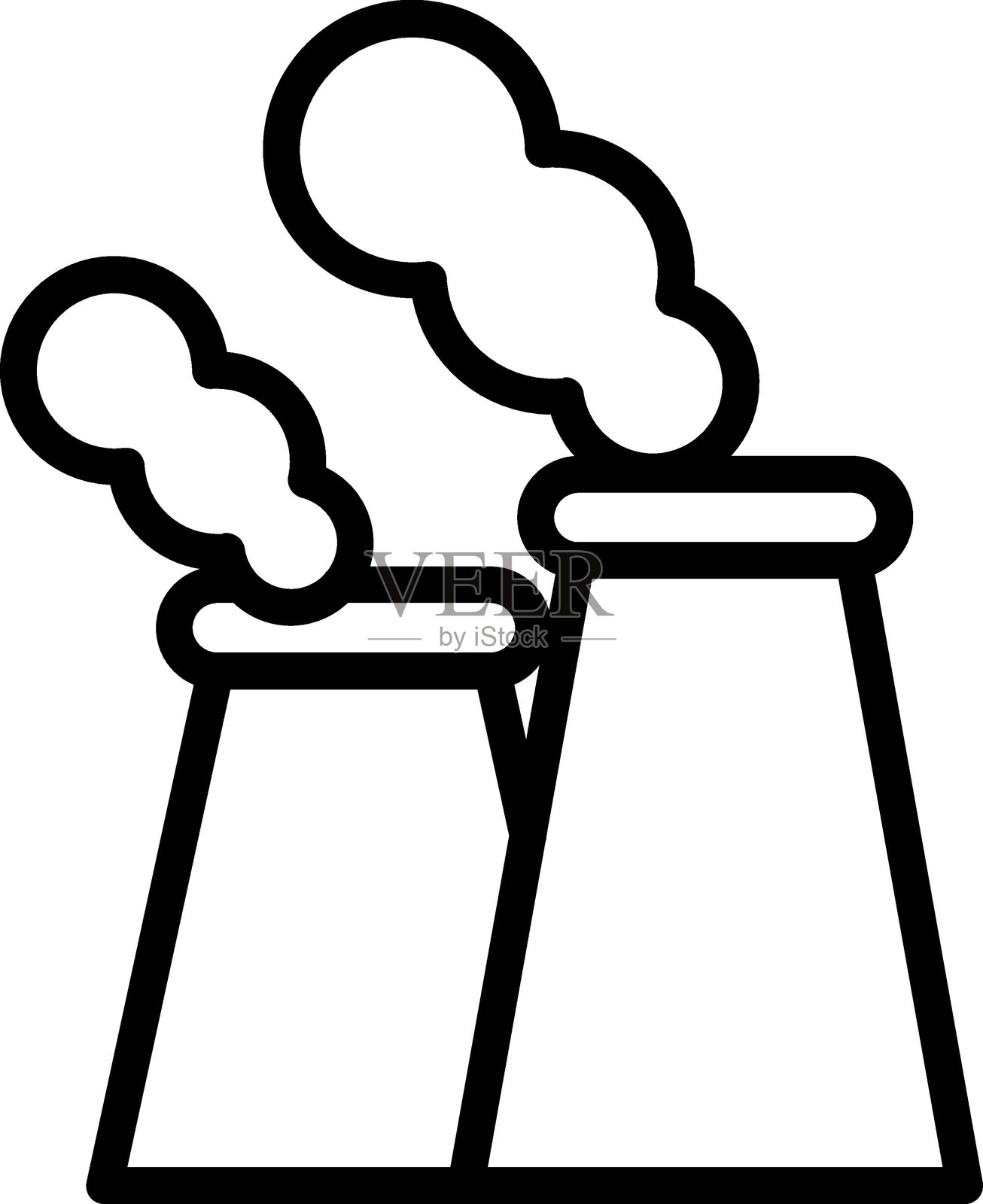 塔式散热器图标风格插画图片素材