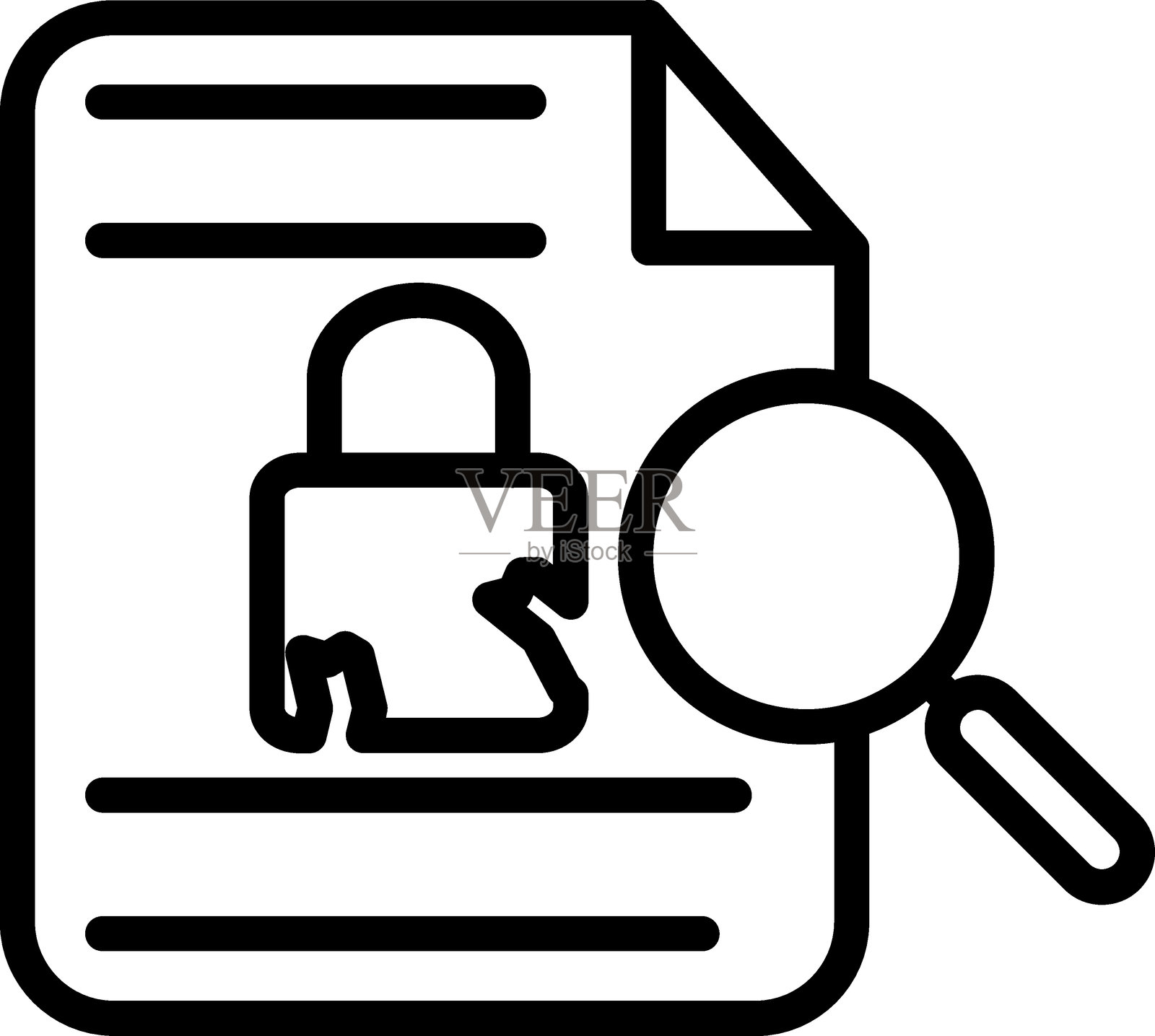 违规评估图标风格插画图片素材