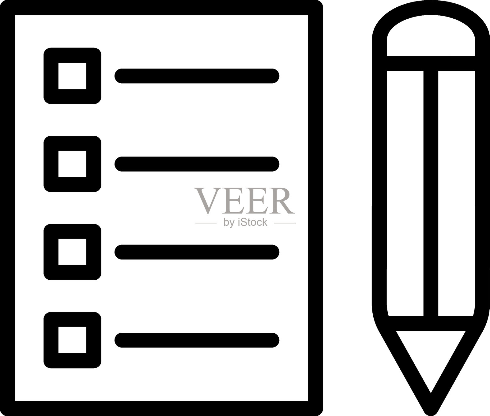 学习测验图标风格插画图片素材