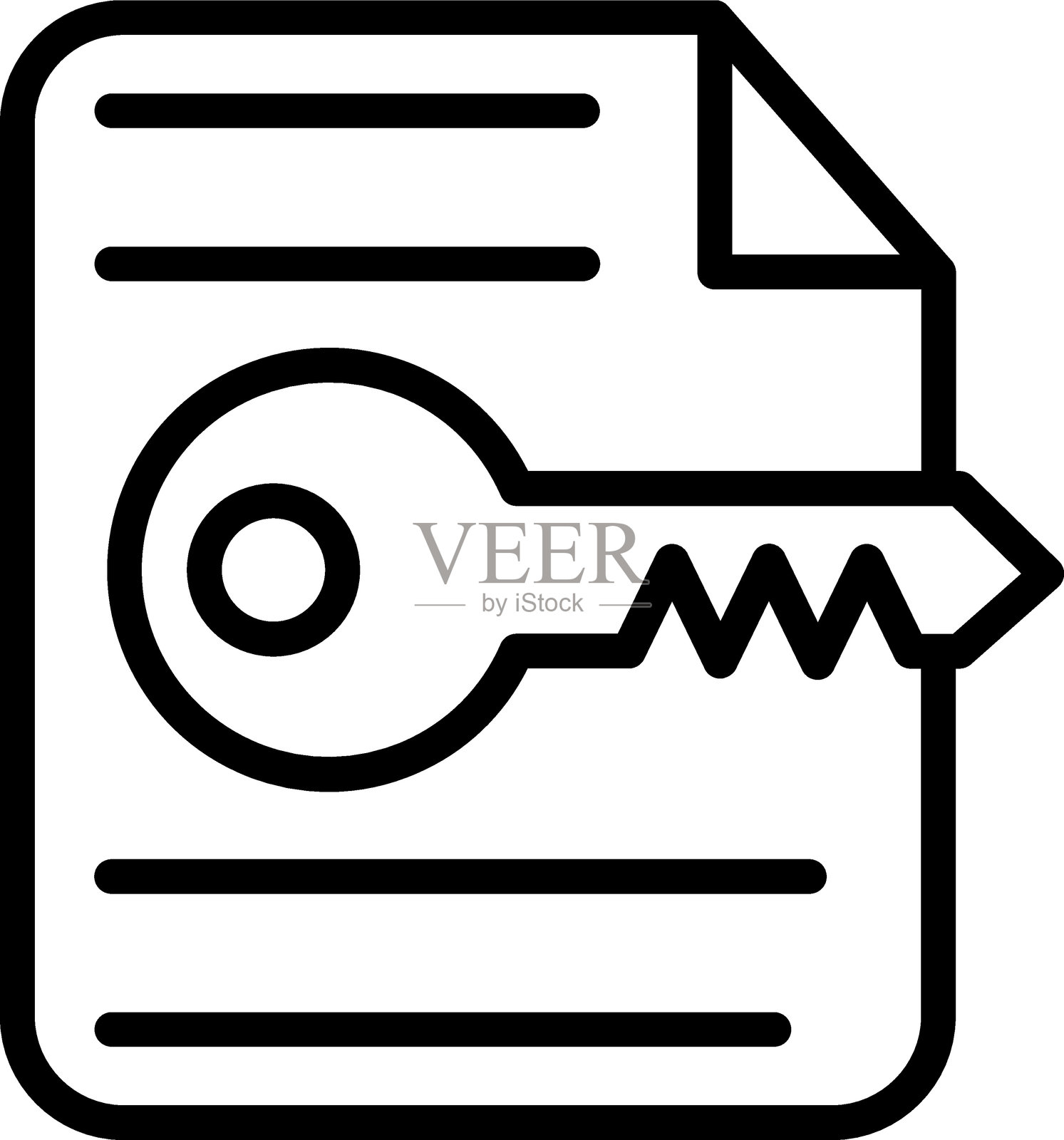 解密图标样式插画图片素材