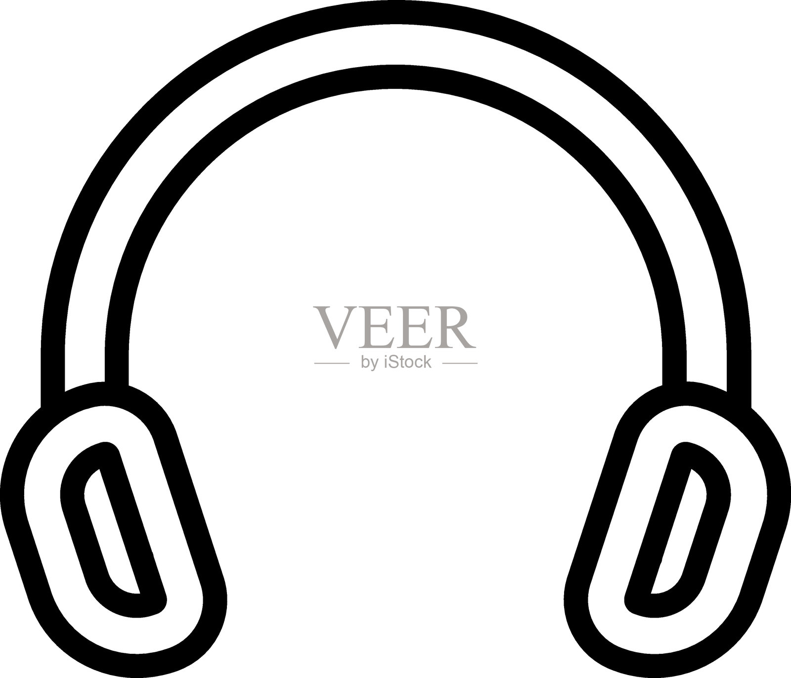 耳机图标风格插画图片素材