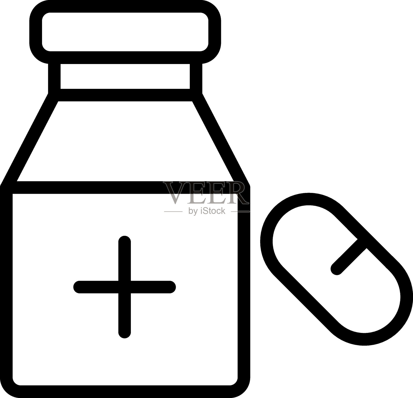 医药图标风格插画图片素材