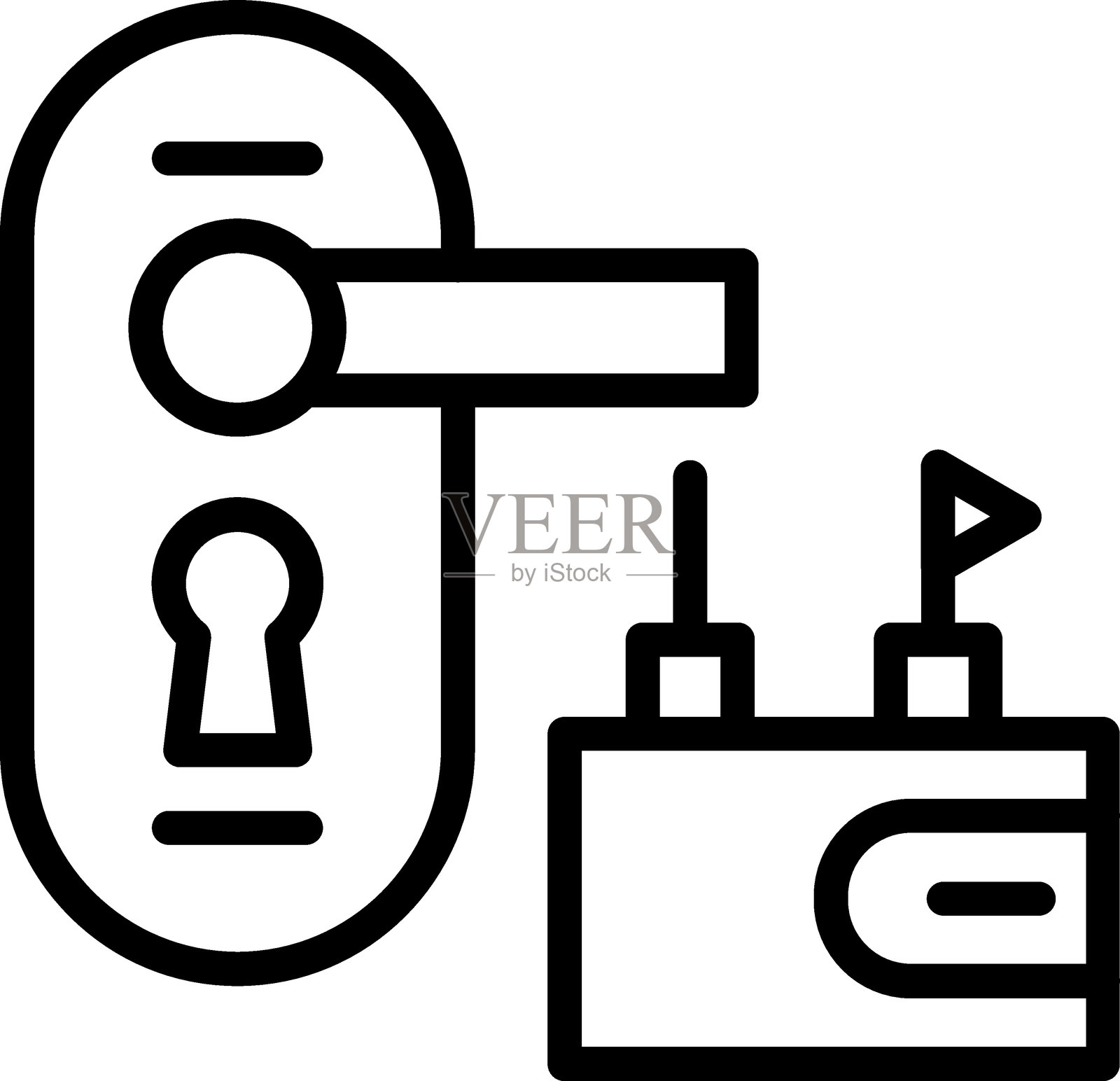 锁匠图标样式插画图片素材