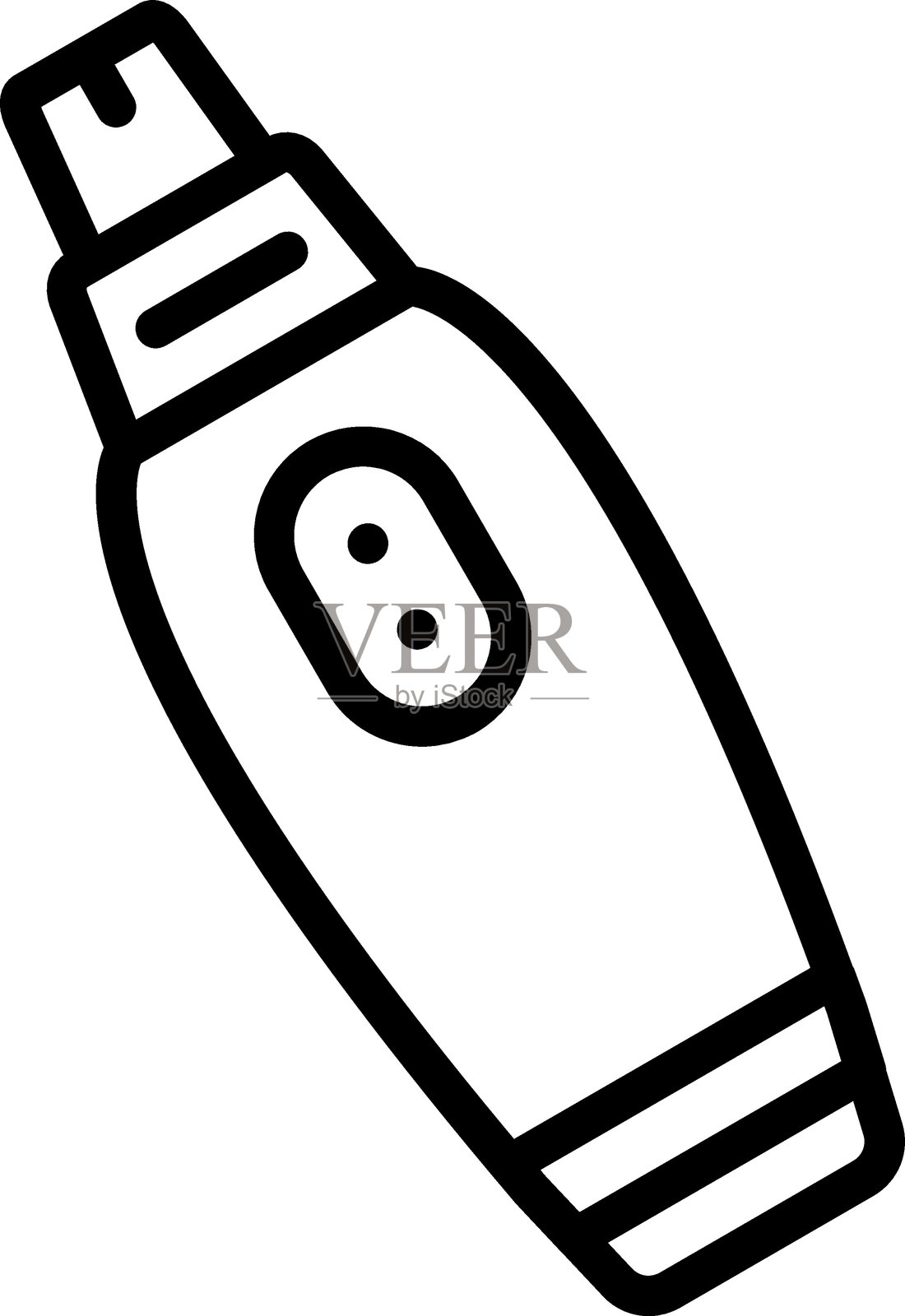 鼻毛修剪器图标样式插画图片素材