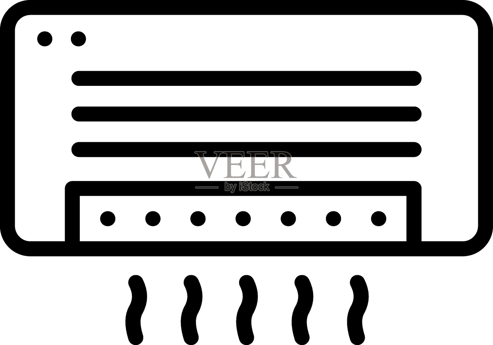 空调图标样式插画图片素材