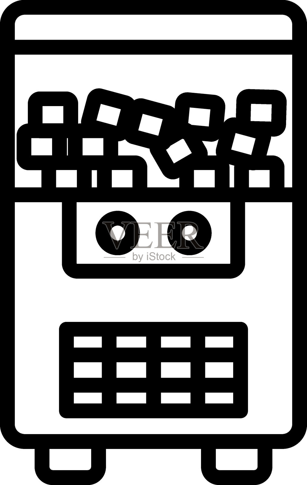 制冰机图标插画图片素材