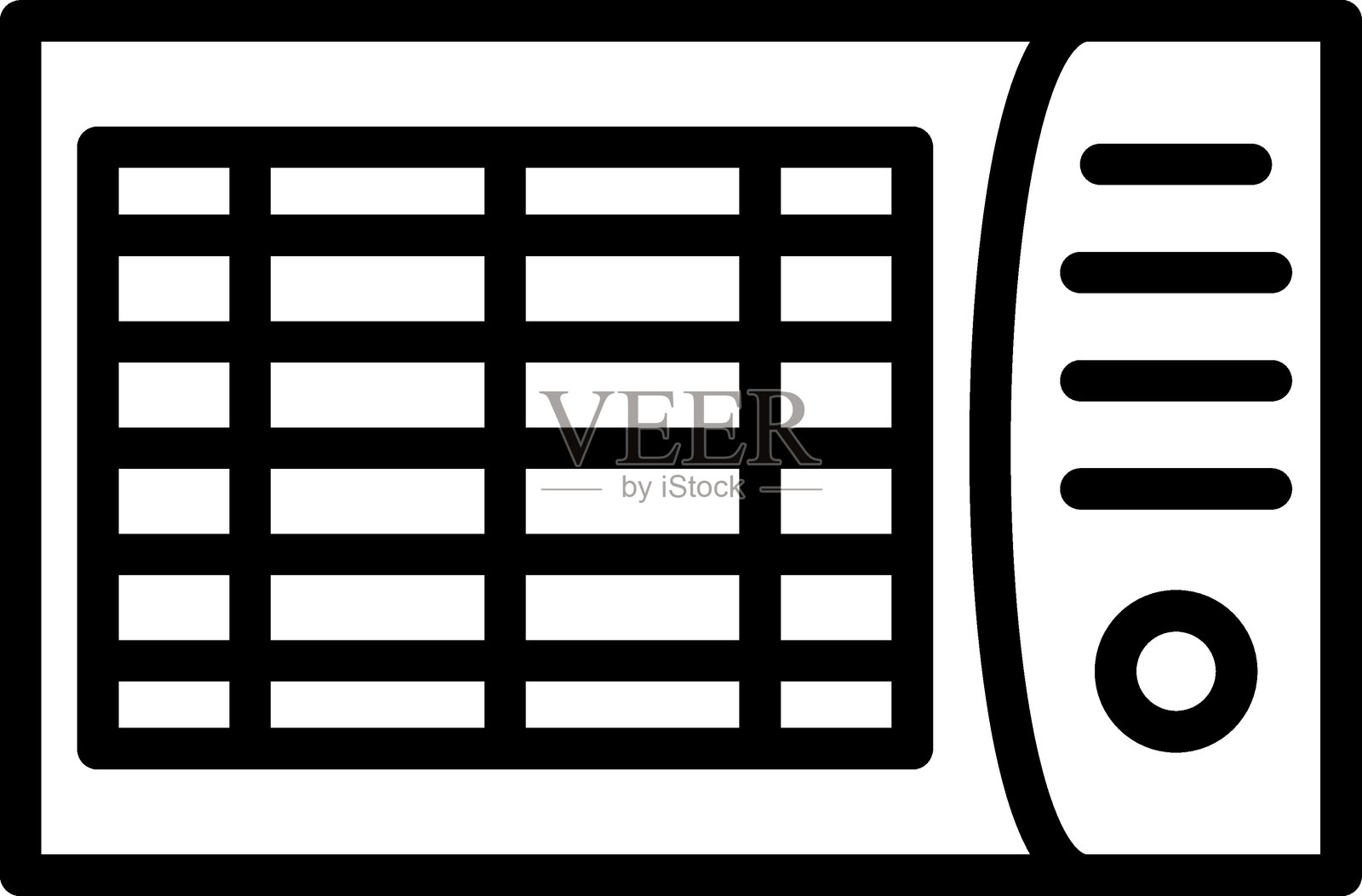 窗式空调图标风格插画图片素材
