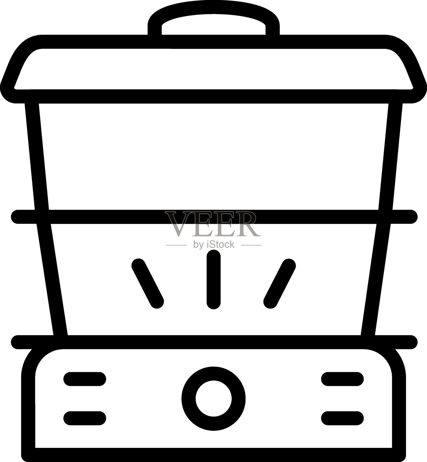 蒸饭器图标插画图片素材