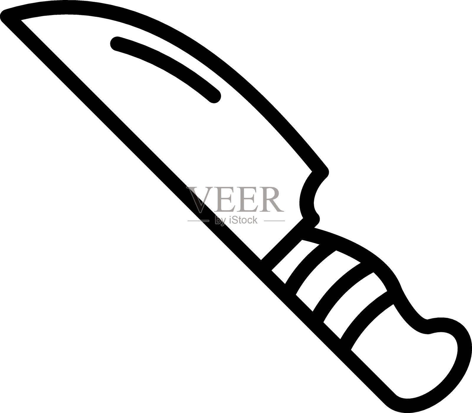 电动切片刀图标样式插画图片素材