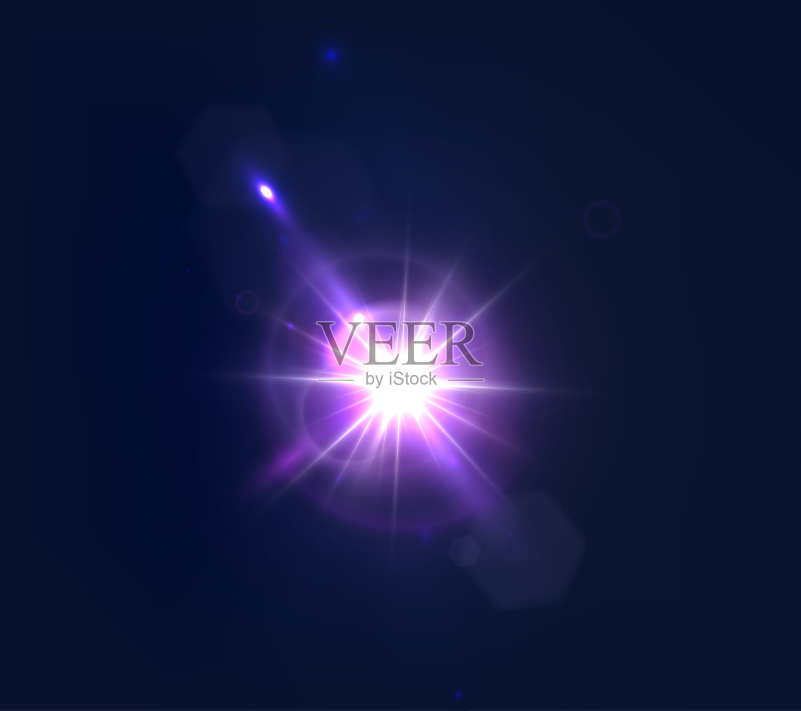 闪光、逼真的高光、发光效果、相机光、阳光反射、星星、孤立的高光、闪烁的高光。插画图片素材