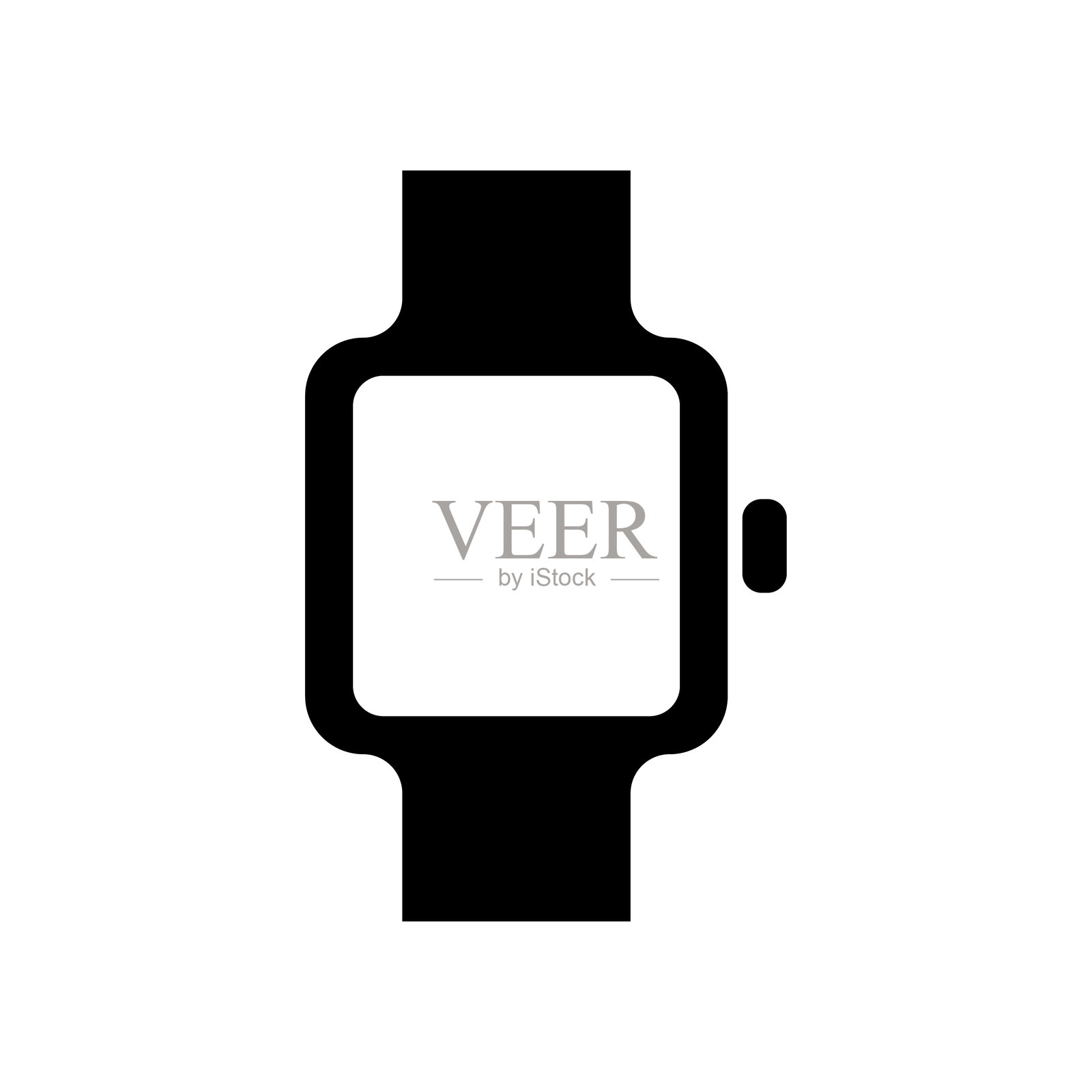 智能手表图标logo设计模板，独立插图插画图片素材