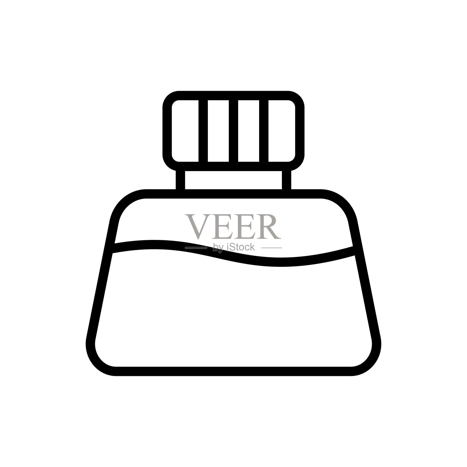 墨水图标矢量设计模板，简单而干净插画图片素材