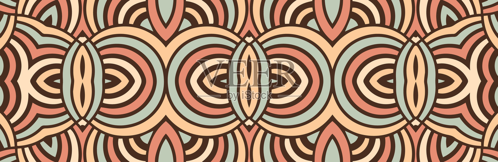 横幅，民族风格封面设计。几何抽象图案，彩色背景。异国手工艺品。装饰物，阿拉伯花纹，东方的曼陀罗，亚洲，印度，墨西哥，阿兹特克。着色，彩色玻璃。插画图片素材