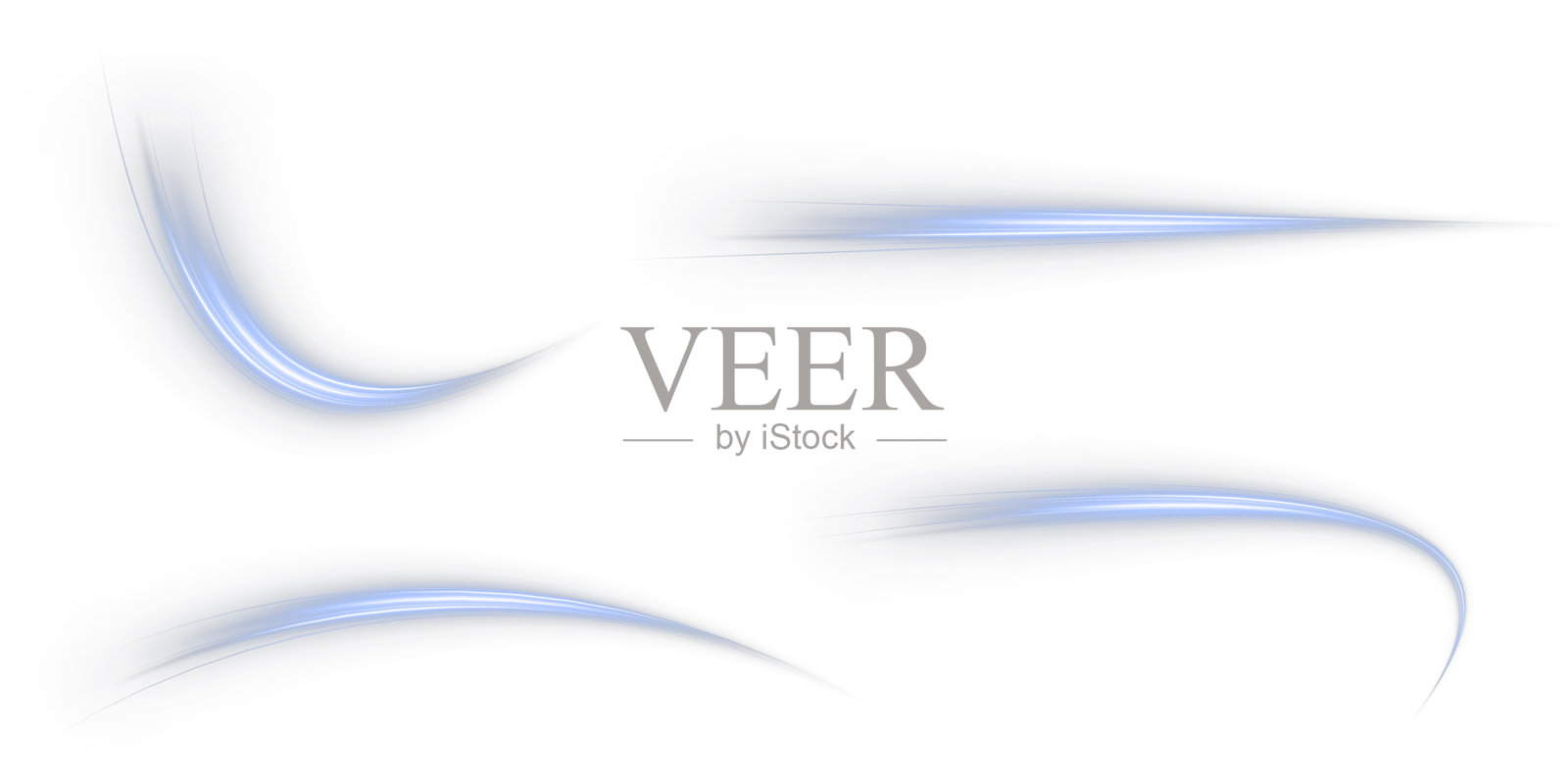 节日金色条纹在白色背景上。黄色、金色、蓝色、绿色、红色、橙色、粉色的卷曲装饰为节日增添气氛。金色曲线绳索。矢量卷曲、线条、曲线、绳索、条纹设计元素。插画图片素材