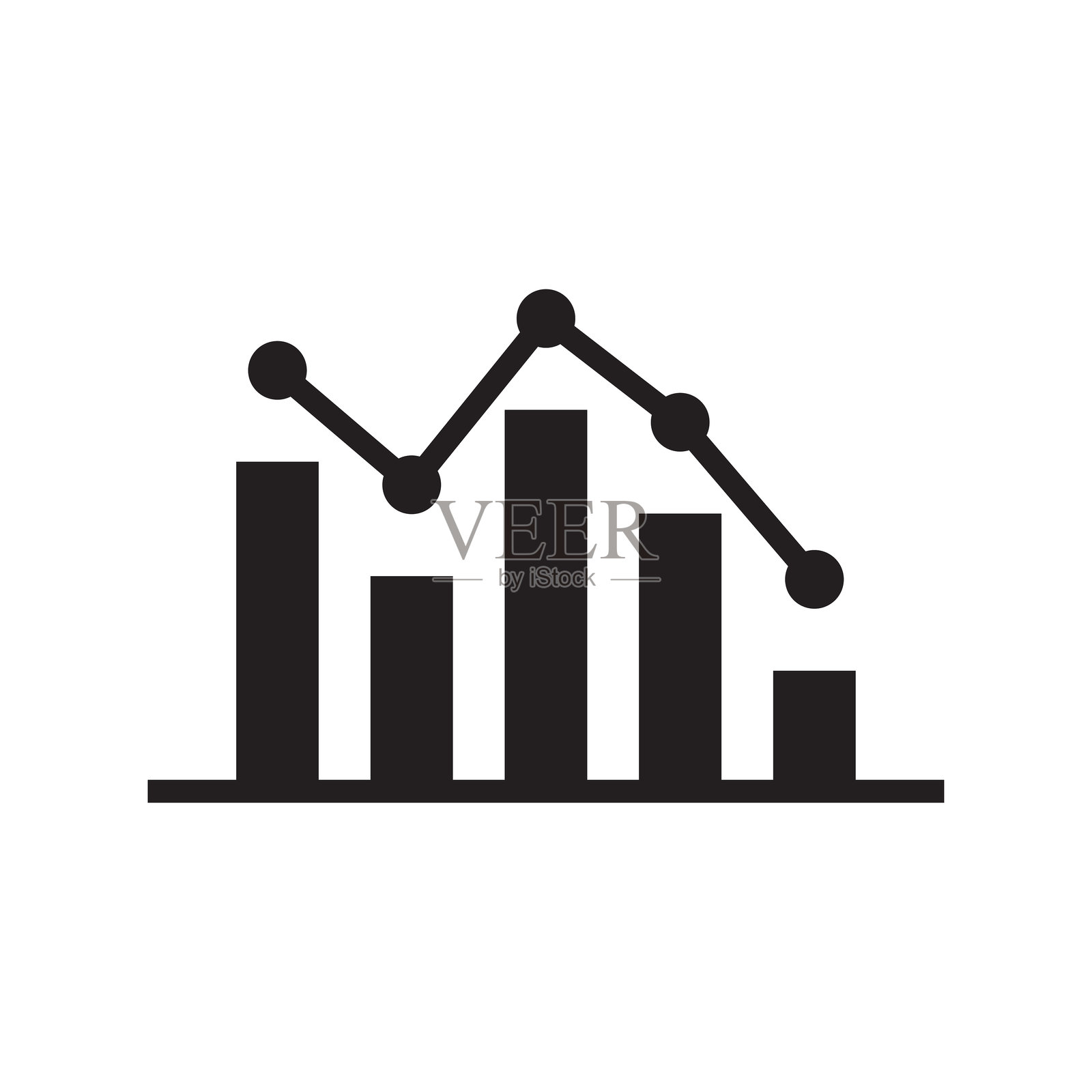 统计图标标志设计模板，独立插图插画图片素材