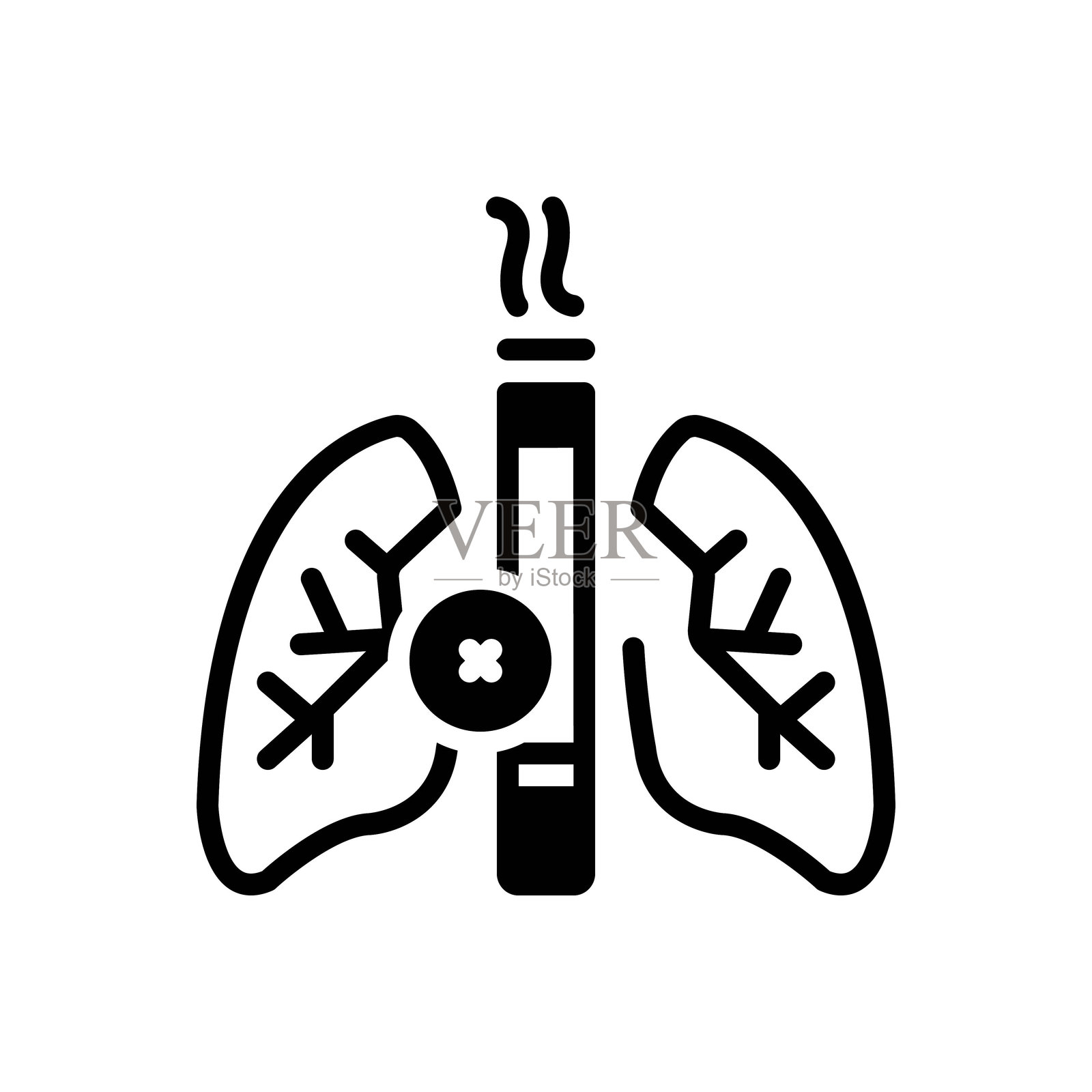 禁止吸烟插画图片素材