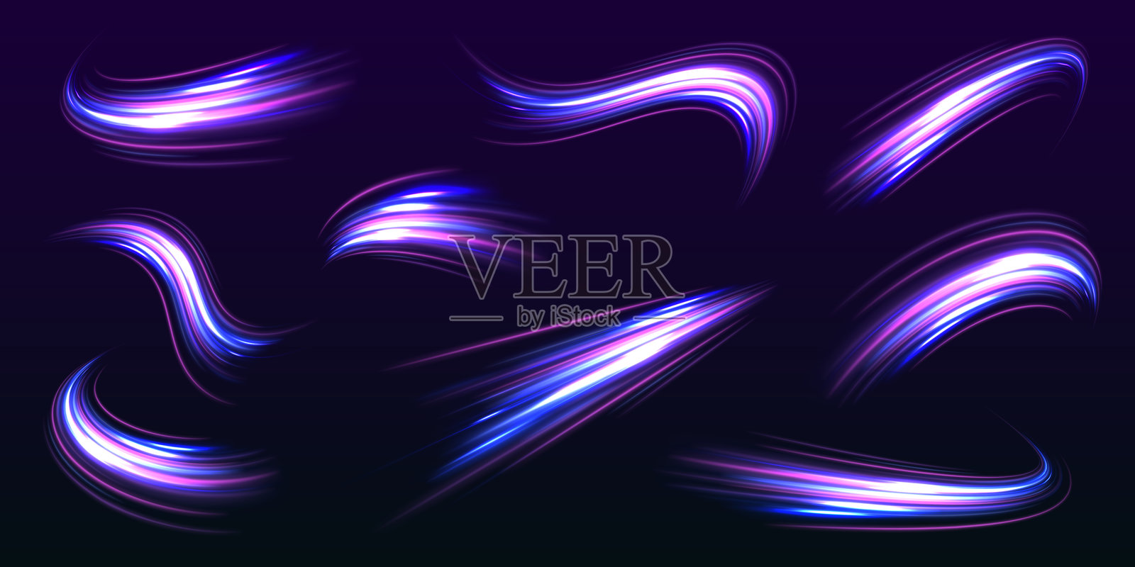 发光的闪亮亮片轨迹插画图片素材