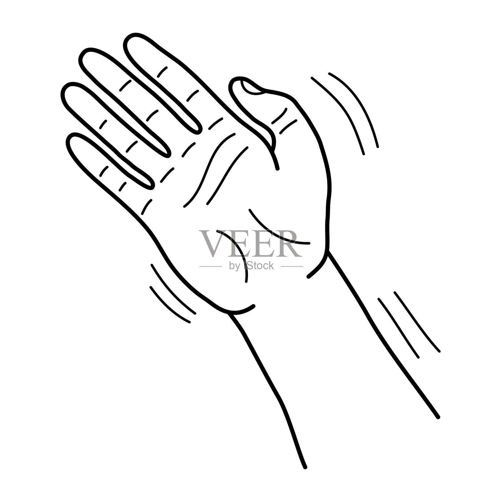 手 8插画图片素材